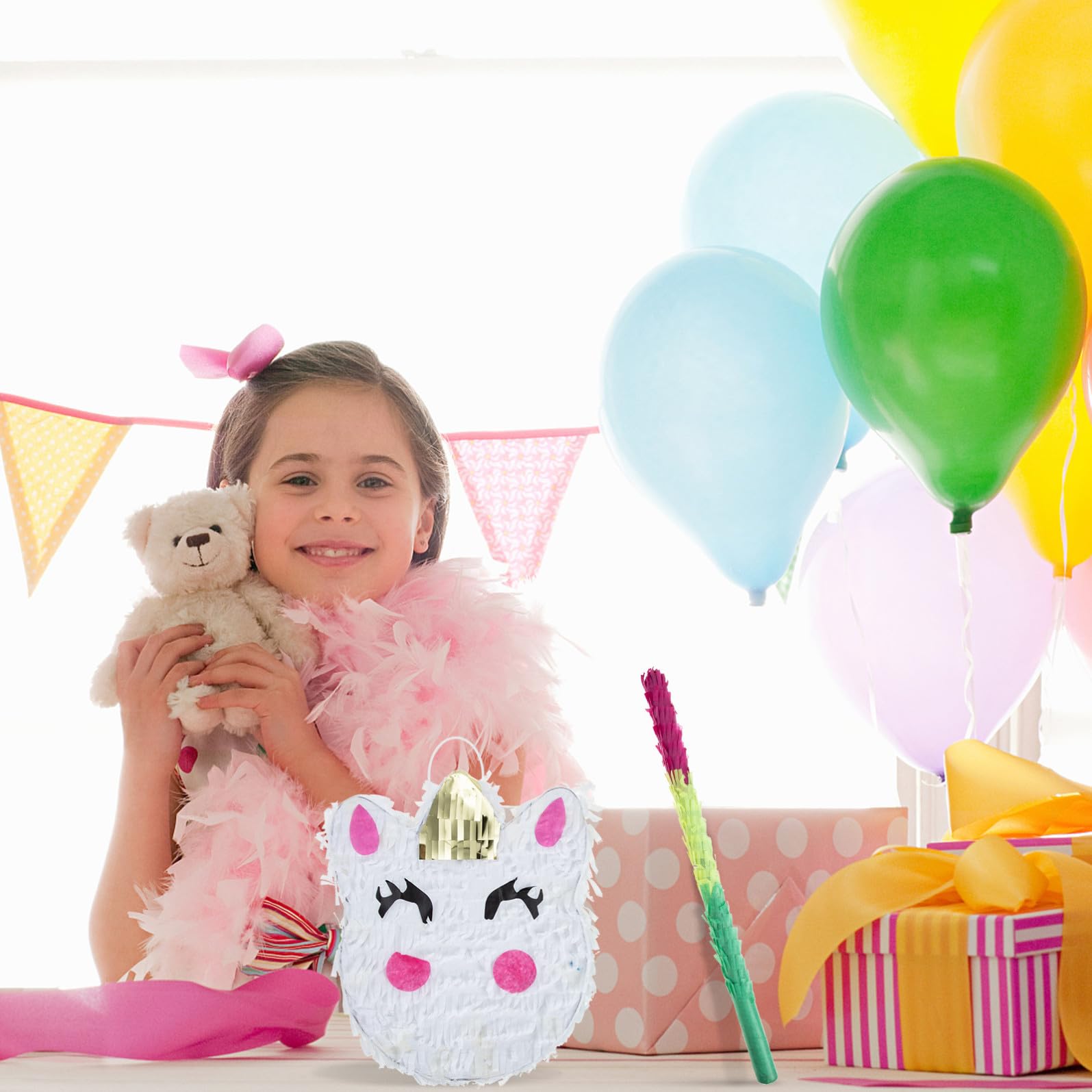 BESTonZON 1satz Einhorn Für Kindergeburtstag Traditionelles Mexikanisches Partyspiel Gefüllt Mit Süßigkeiten Und Spielzeug Für Fiestas Und Feiern