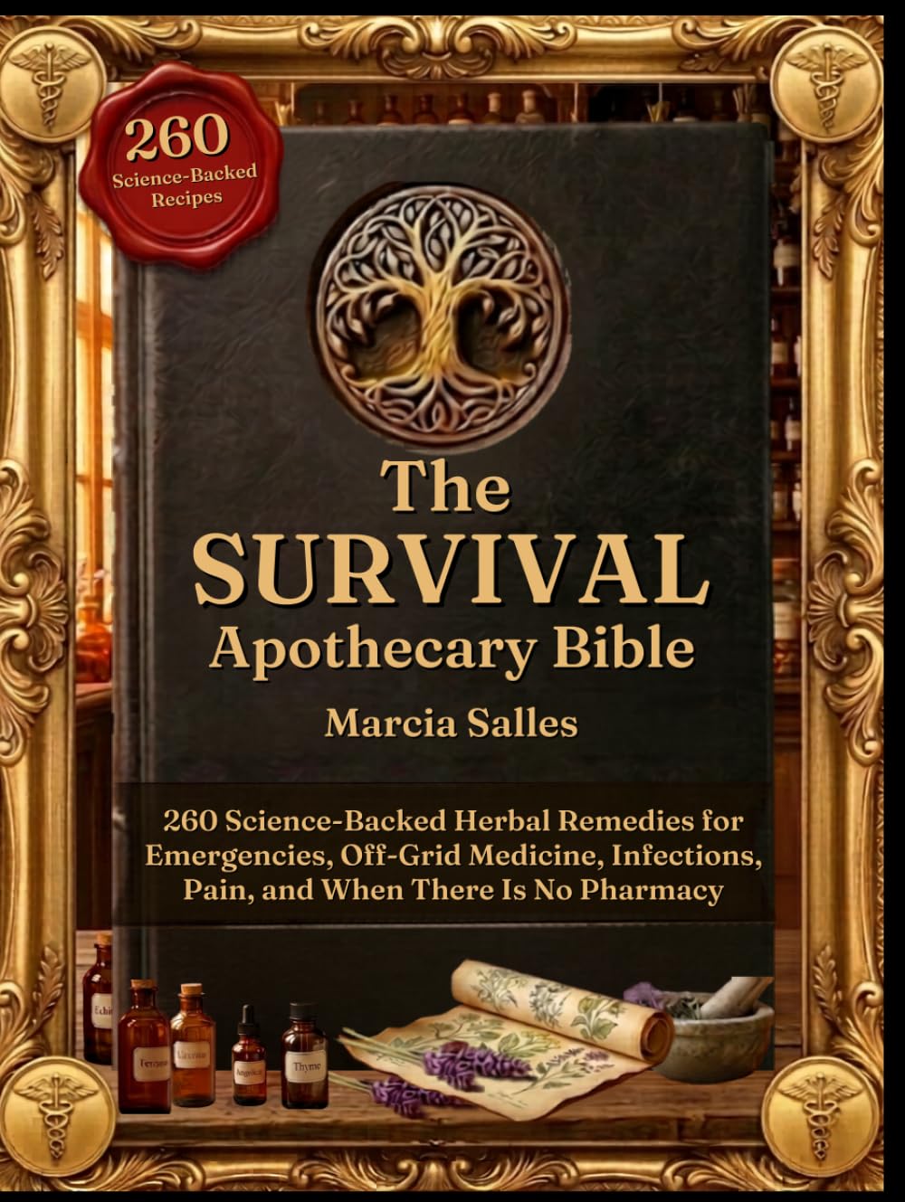 The Survival Apothecary Bible: 260 Science-Backed Herbal Remedies for Emergencies, Off-Grid Medicine, Infections, Pain, and When There Is No Pharmacy