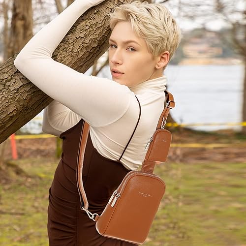 Miniatura 8 de Haytijoe Small Sling Bag,Fanny Packs Purse Vegan Leather Crossbody Bags for Women,Gifts for Her