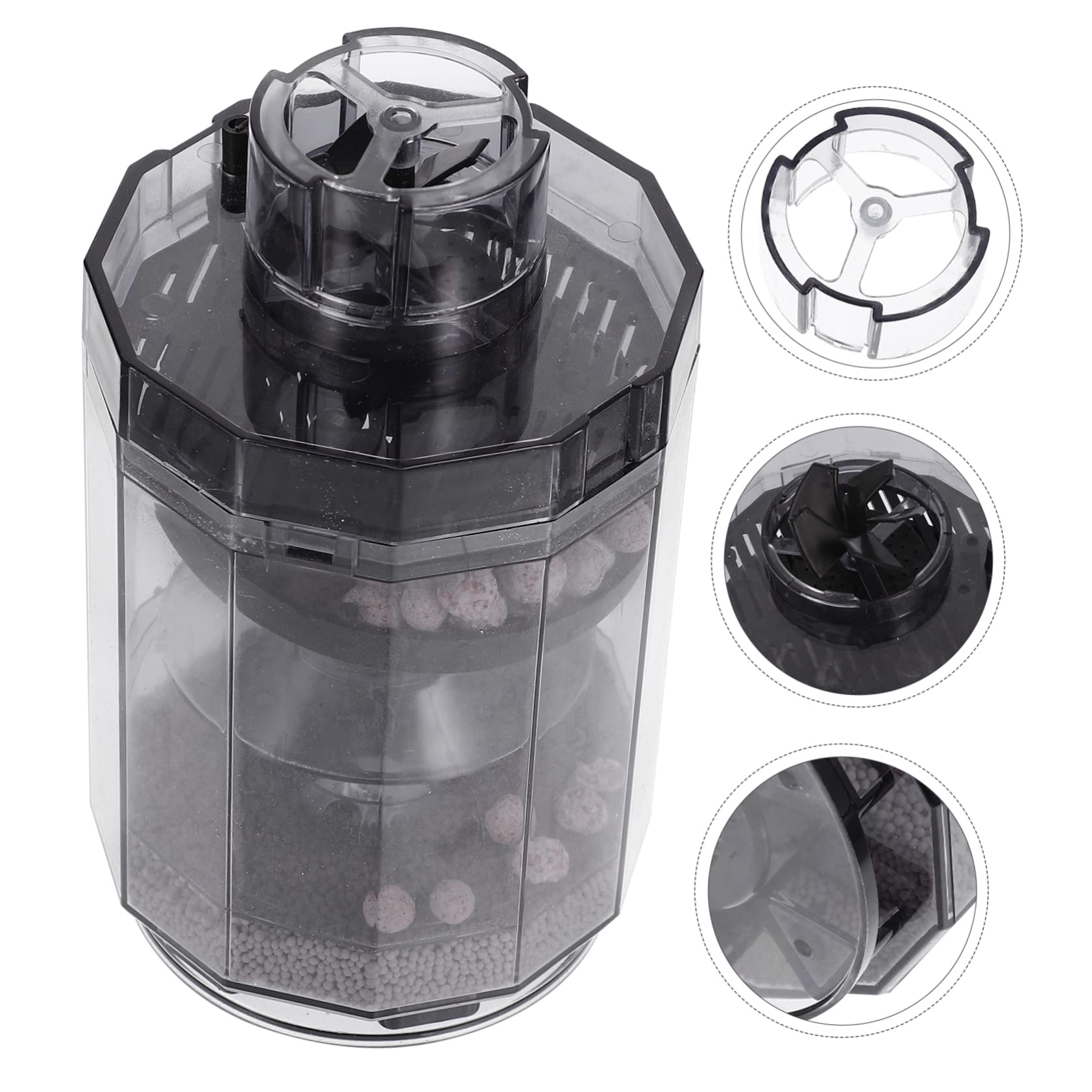UKCOCO 5St Filter für Fischbecken Batterie Luftpumpe Aquarium Entferner Unterdrückung Nachfüllungen wasserwechsel sauerstoffpumpe Werkzeug Tank Wasserfilter Tankwäscher Abs Light Grey