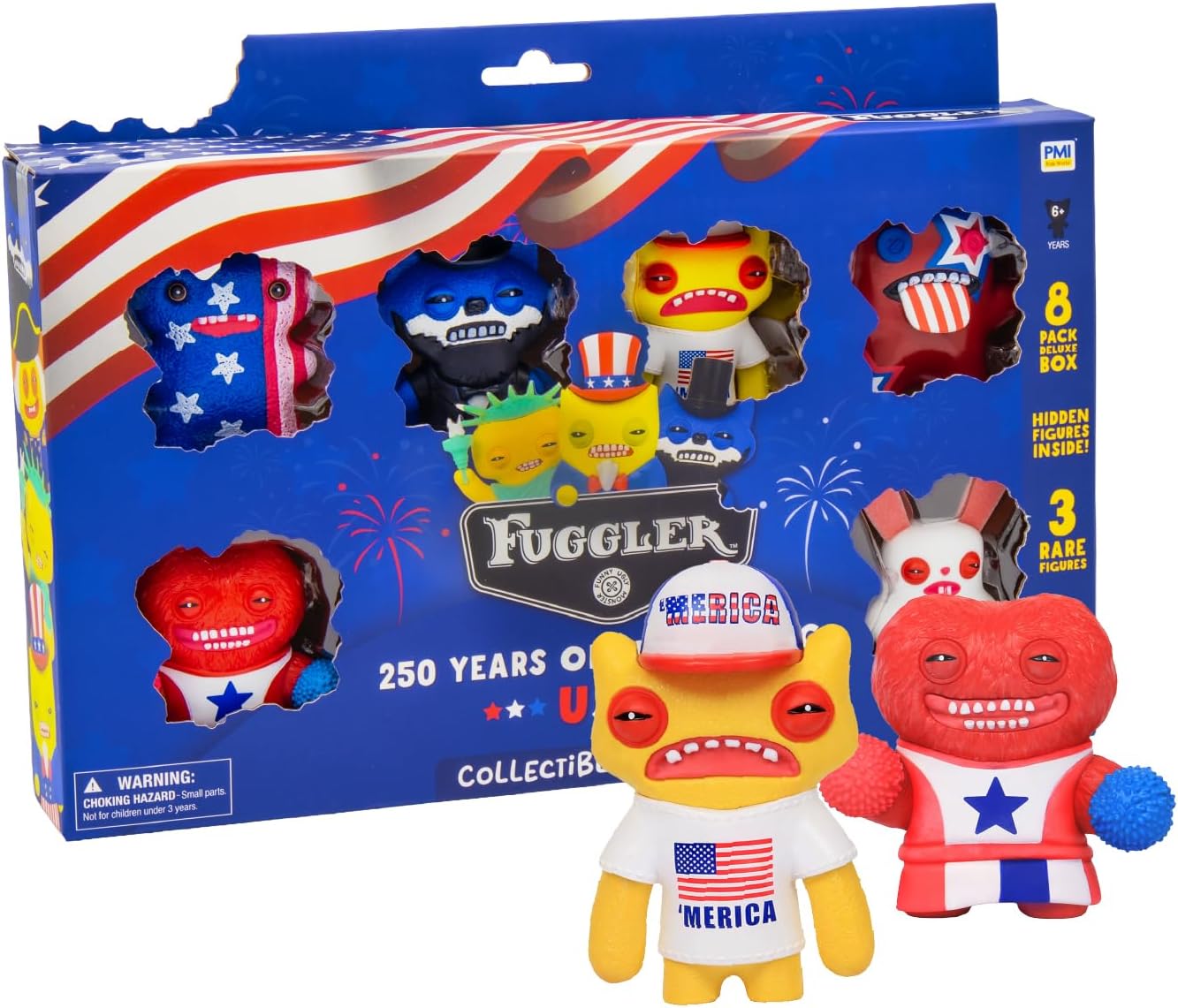 P.M.I. Fuggler USA 250 Anniversary Figures 8-Pack, Assortment D