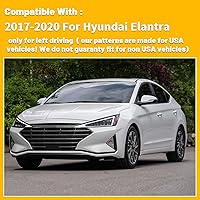 Vista 6 de Funda para salpicadero, alfombrilla, almohadilla antideslizante personalizada, compatible con Hyundai Elantra 2017 2018 2019 2020, protector solar