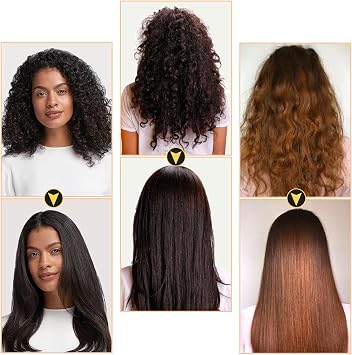 15Pcs Professional Hot Comb Hair Straightener Set - Electric Styling Kit with 3 Pcs Slick Back Brushes, Hair Wax Stick, Salon Clips & Lace Band for Sleek Hair & Salon Finishes, 6 Pcs Wig Caps
