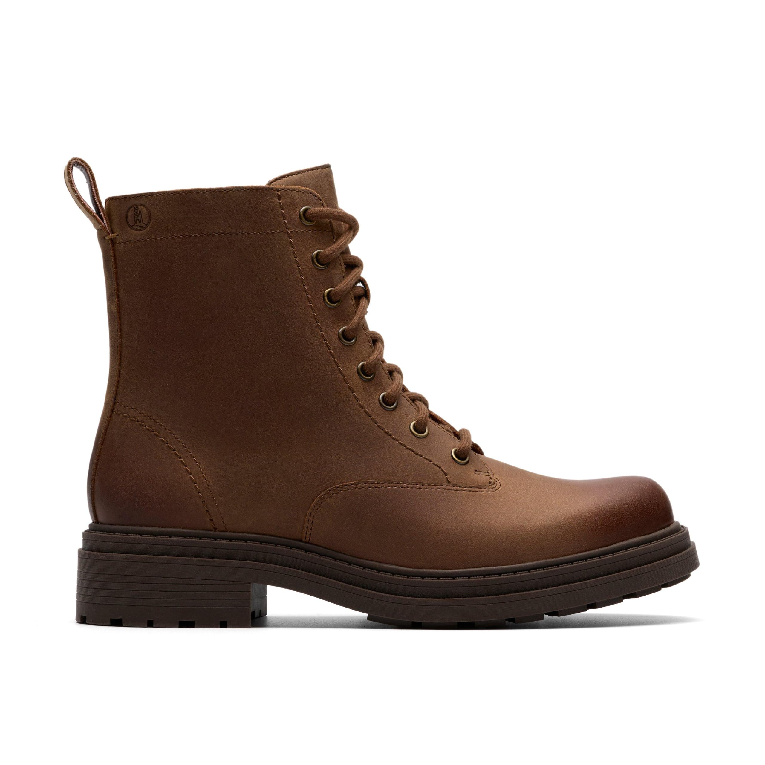 Clarks Orinoco3 Style Womens Walnut Leather, 8
