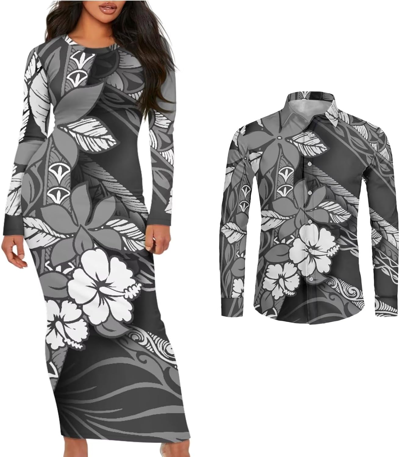 Polynesian Tribal Couple Clothes Samoan Puletasi Jamaica | Ubuy