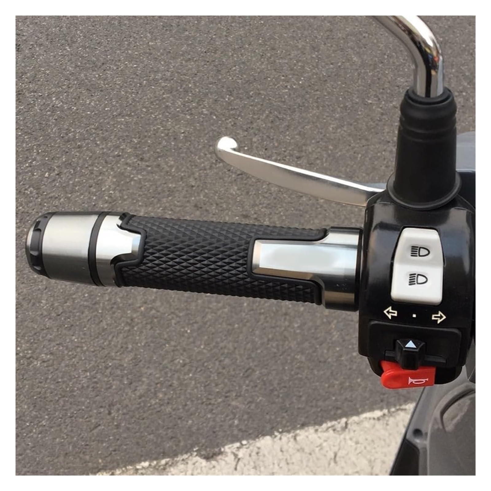 pour BM&W pour NINET pour R Nine pour T RnineT Pure/Cafe Racer/Scr 2014-2022 Poignées De Guidon Moto Poignées Antidérapantes en Caoutchouc 7/8" 22mm Extrémité du Guidon(Red)