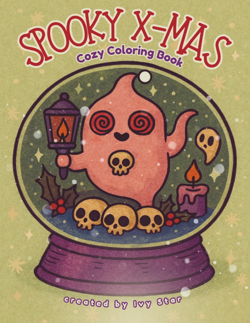 Spooky X-Mas: A Cozy Spooky Christmas Coloring Book for Adults and Teens