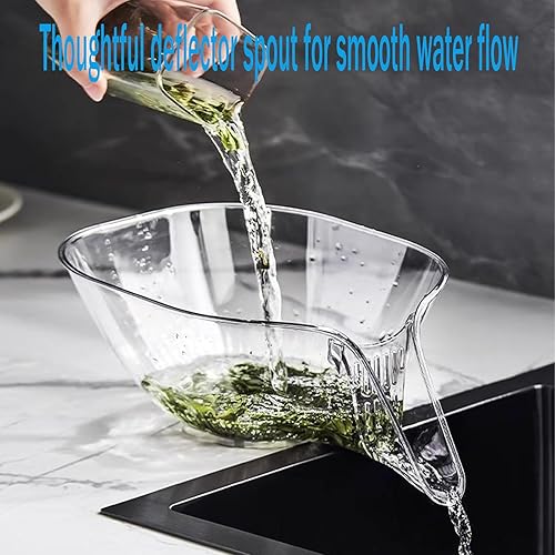 Miniatura 5 de Embudo de cesta de drenaje, cesta de drenaje multifuncional, embudo de drenaje de frutas y verduras, escurridor de utensilios de cocina para el