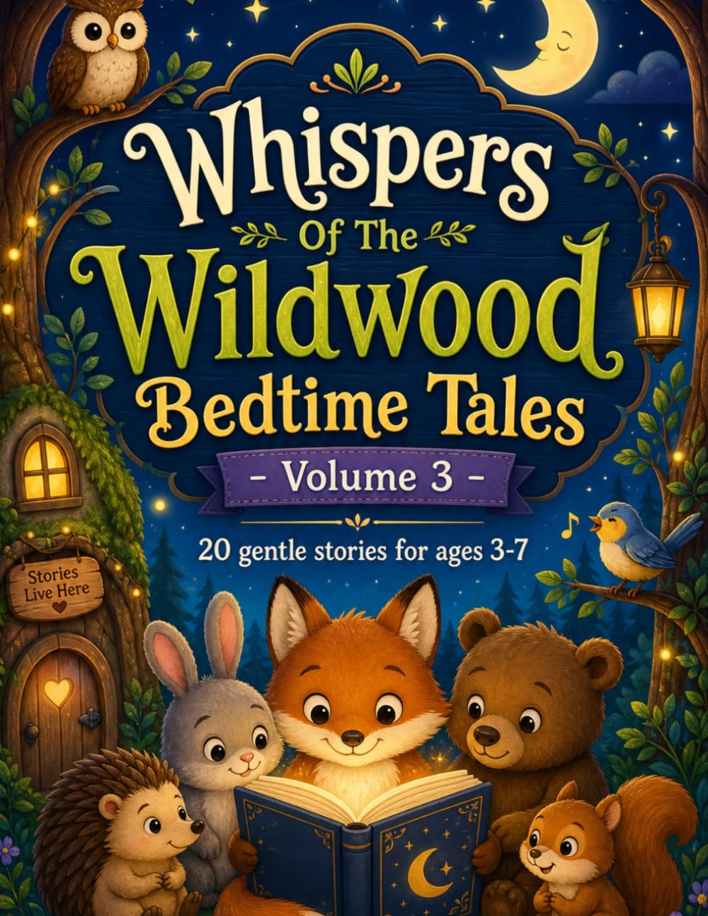 Whispers Of The Wildwood Bedtime Tales - Volume 3: 20 Gentle Animal Tales for ages 3-7