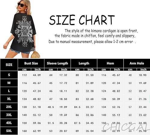 Miniatura 5 de Cárdigan tipo kimono para mujer, de manga abombada con estampado floral, casual