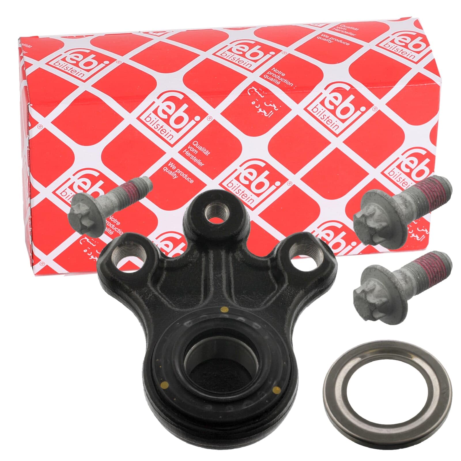febi bilstein 38490 Rotule de suspension avec vis et capuchon protecteur, 1 pièce