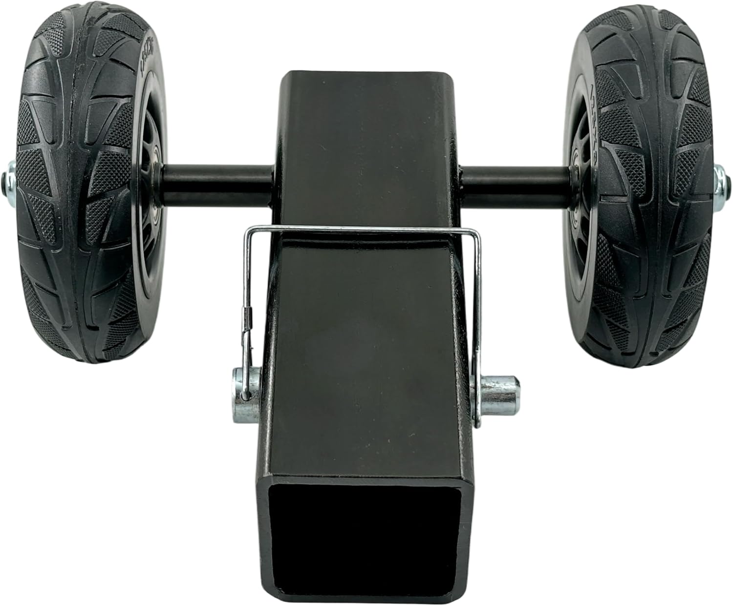 Hitch Rack Dolly with 5" Wheels, 10" Wheelbase and Durable Bearings - Effortless Bike Rack Transport, Compatible with Most 2" Square Hitch Racks