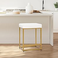 ALPHA HOME Sgabello da bancone, altezza sgabello da bancone con poggiapiedi