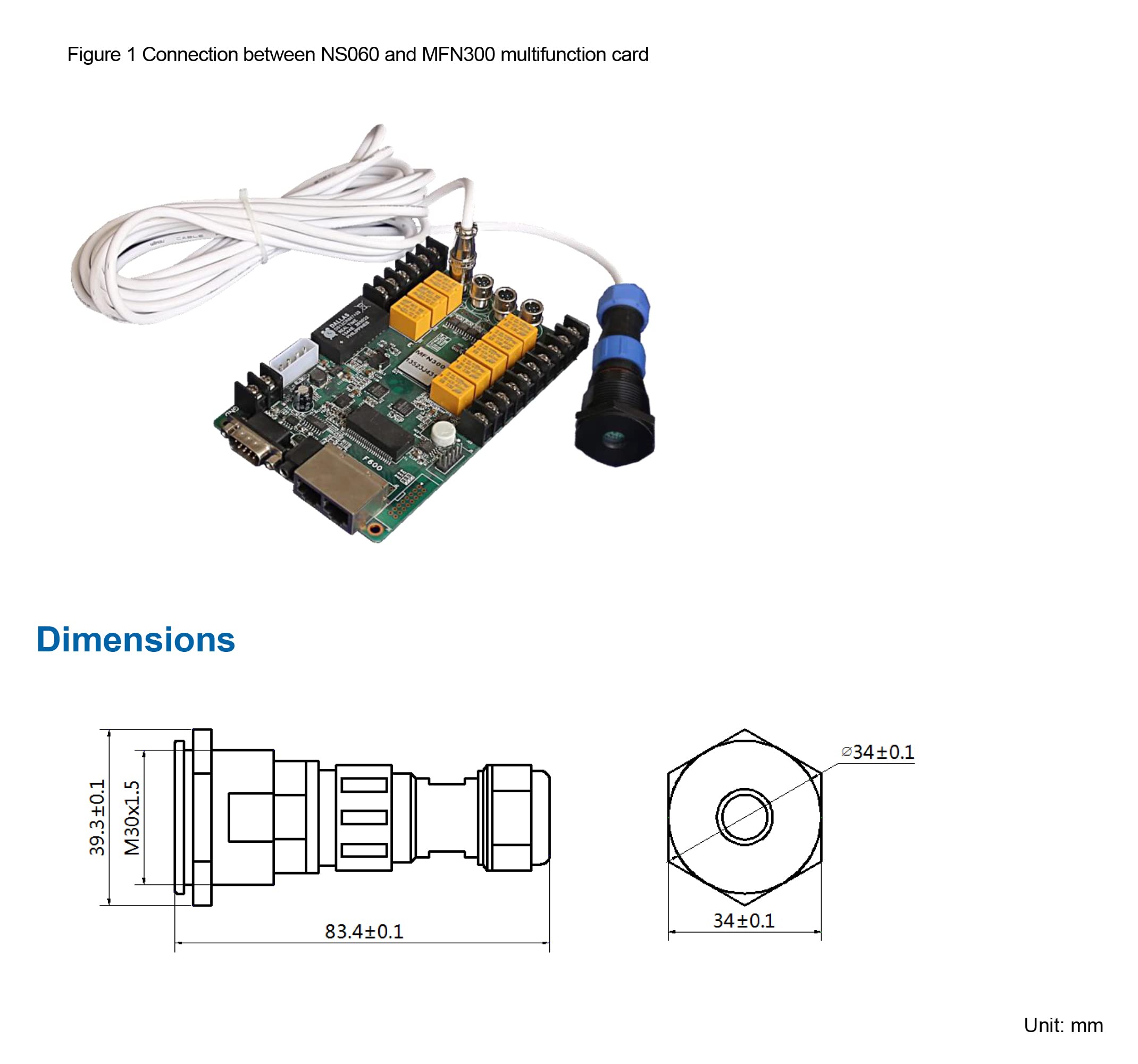 Sensore Di Luce NovaStar NS060-5A - Per Display LED, Regolazione Luminosit&agrave; Automatica