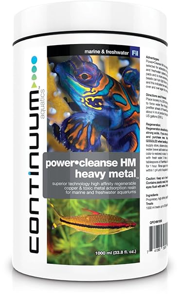 Continuum Aquatics Power Cleanse Heavy Metal Water Treatments, 1000ml