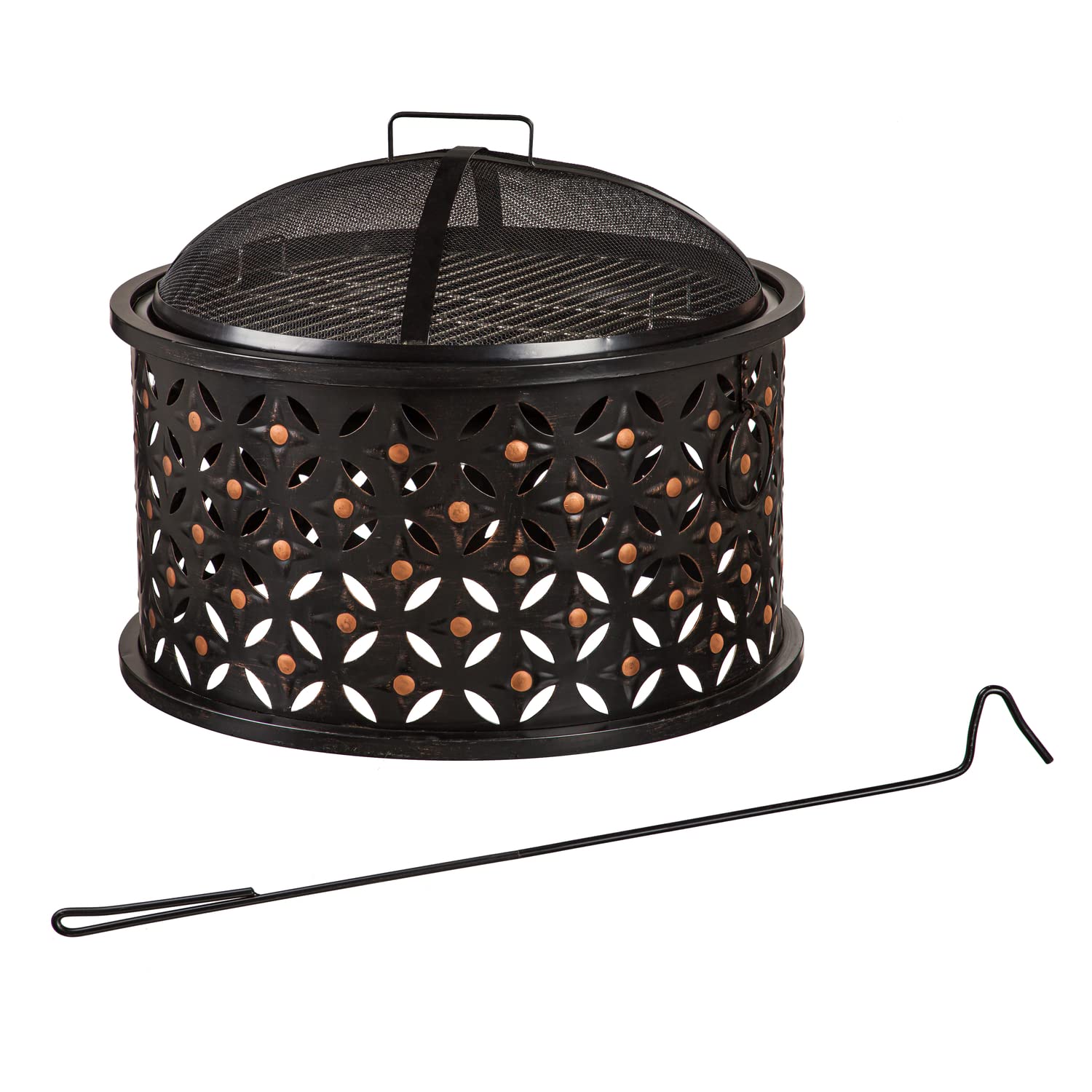 Evergreen Cylinder Lattice Firepit