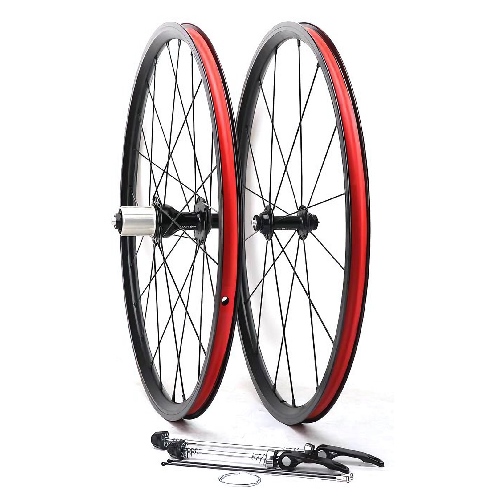 20in 451 BMX Wheelset Quick Release C/V Brake Folding Bike Wheels Front 16/20H Rear 24H Hubs For 7/8/9/10/11 Speed Cassette