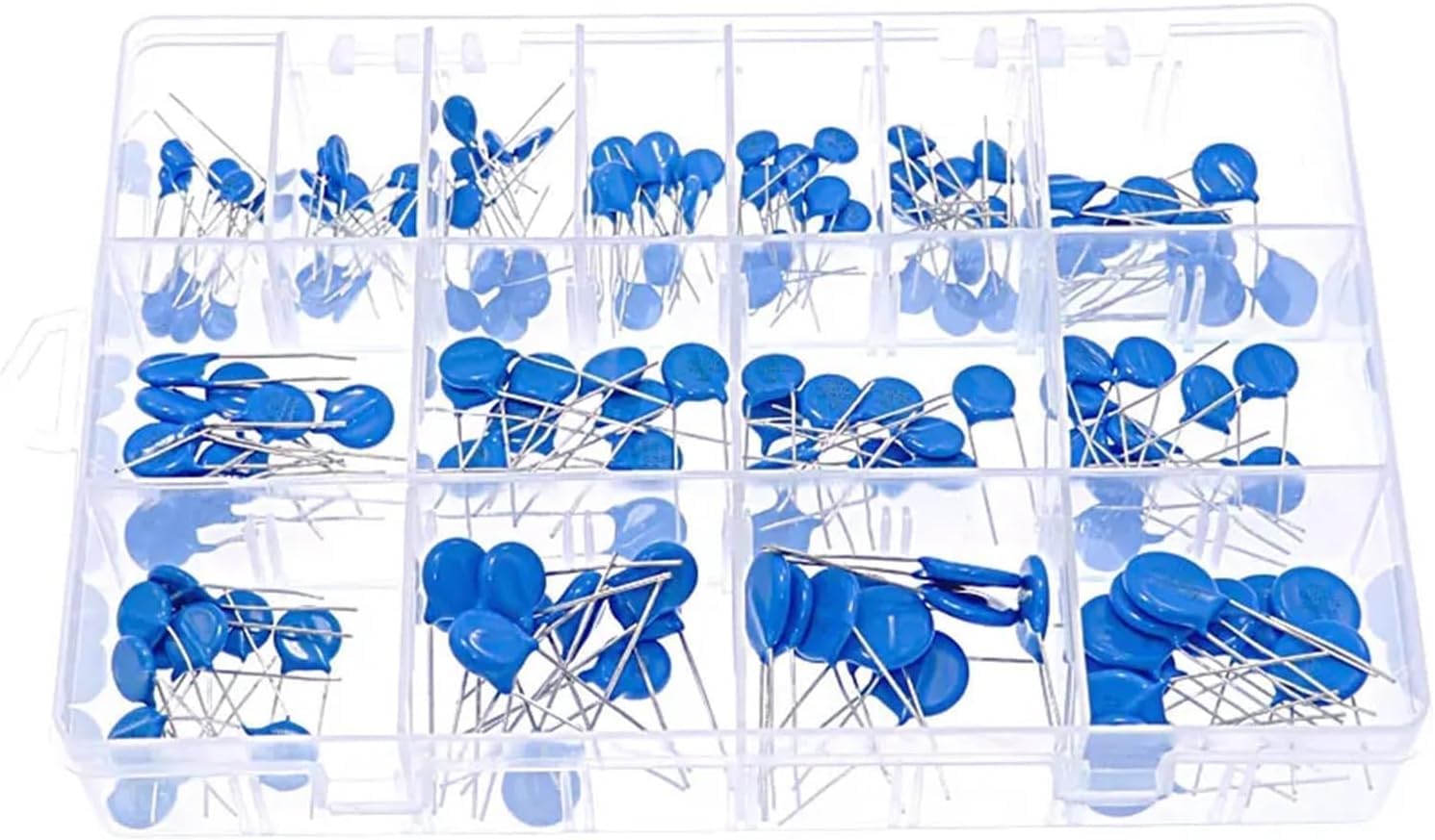 LeHang 150pcs 15value Varistor Resistor Kit Assortito 5D471K 7D471K 7D431K 10D471K 10D431K 10D241K 10D391K 14D431K 14D471K