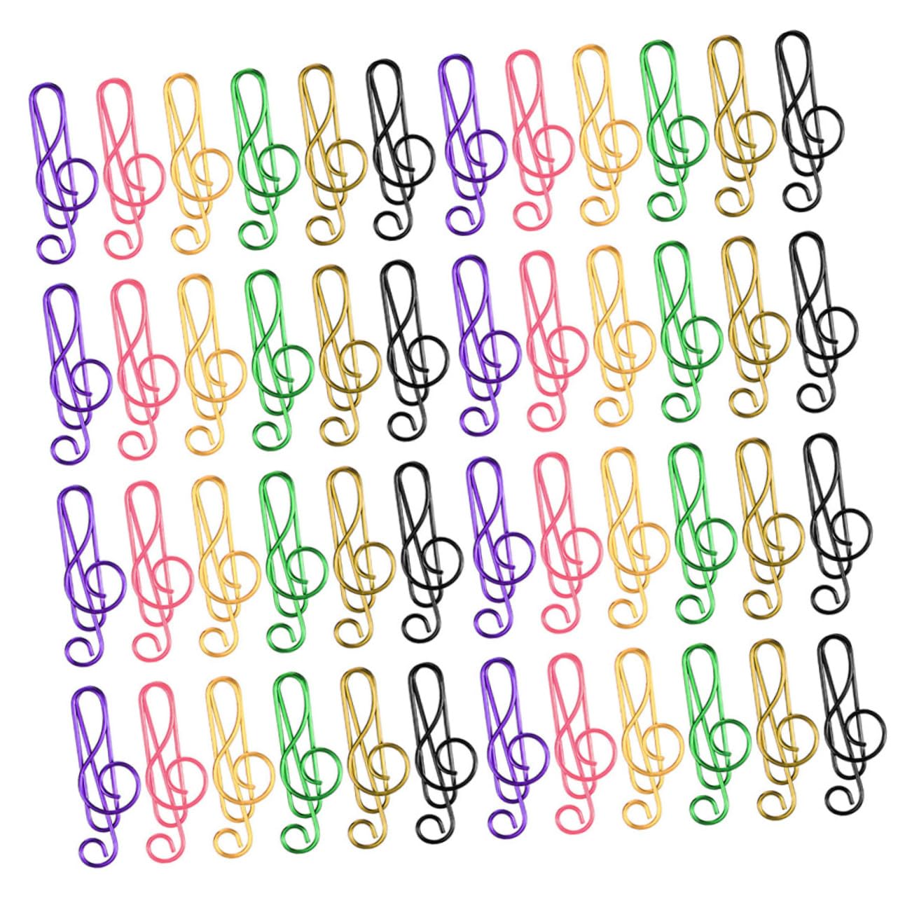 5 Sätze Bunte Musiknoten Büroklammern Teilig Kreative Und Dekorative Papierclips Aus Metall Für Büro Schule Und Basteln Organisieren Von Dokumenten Und Notizen 85 Stück * 5