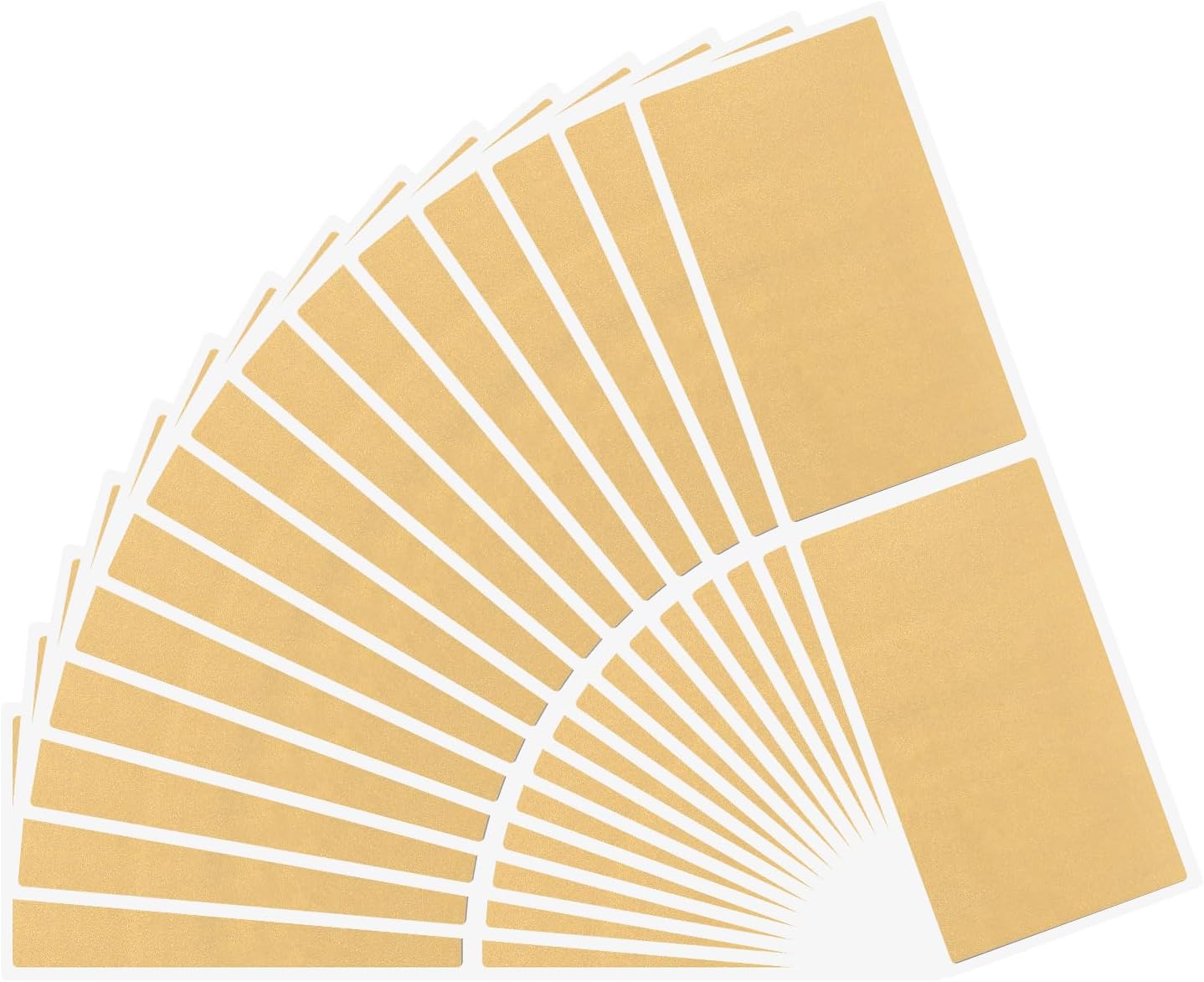 100 Pieces 50 x 70 mm Scratch Off Sticker Sheets, Make Your Own Scratch Cards, DIY Scratch Labels, Self Adhesive Scratch Off Label (Gold)