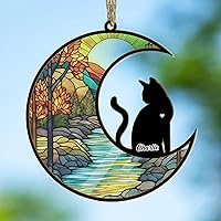 Vista 2 de Atrapasoles/adorno conmemorativo personalizado para gatos, pérdida de nombre personalizado, Navidad, 2023, regalo de condolencias, recuerdo