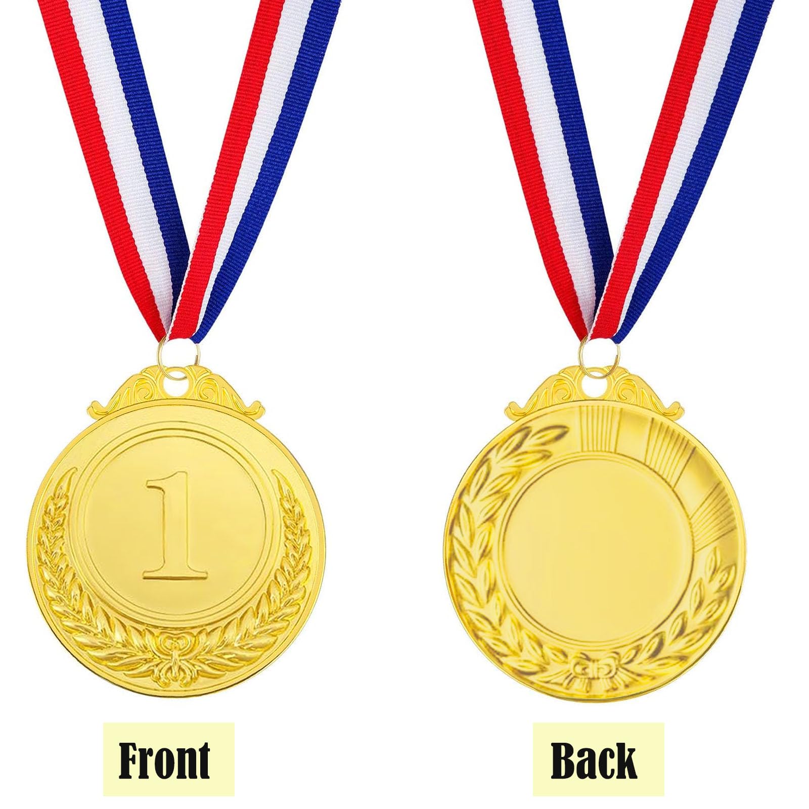 9 Piezas Ganador Medallas de Metal, Medallas de Oro Medallas de Plata Medallas de Bronce con Cintas para Niños Fiestas Decoraciones y Premios Deportivos Día del Deporte Escolar 5.0cm - 2