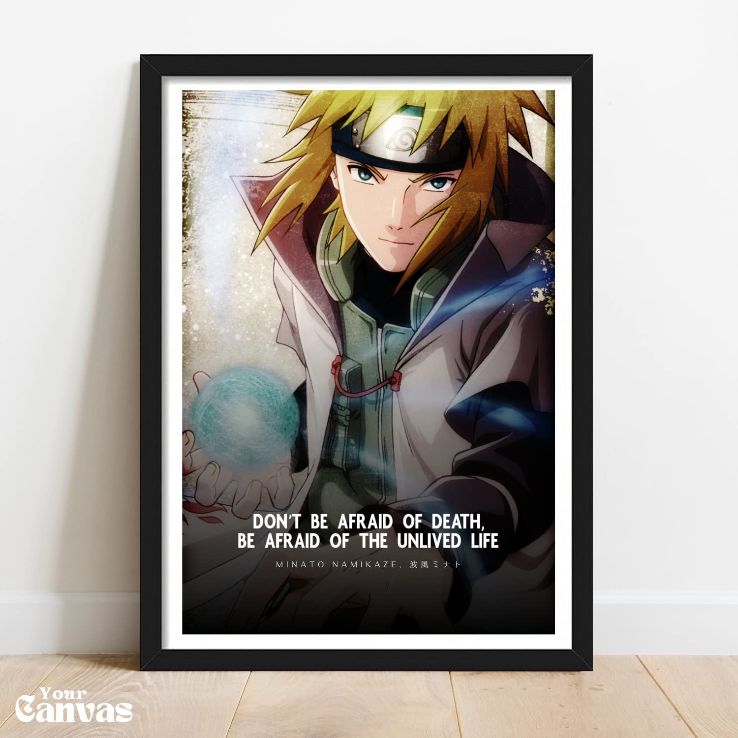 Naruto Shippuden Framed Poster - Minato Namikaze Art -4