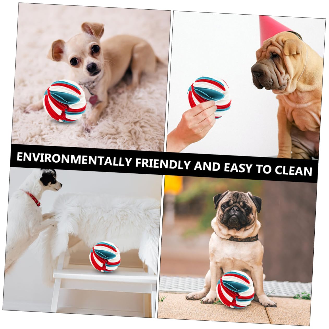FOMIYES 3 Juguetes para Perros para Molares Juguetes para Olfatear Mascotas Juguete Masticable para Perros para Interiores Y Exteriores.