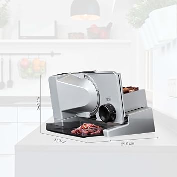 ritter Serano 7 Duo Plus Electric Slicer and Slicer Made of Solid Metal Made in Germany