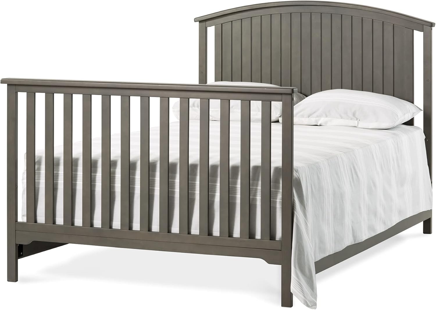 Child Craft Cottage Curve Crib and Dresser Nursery Set, 3-Piece, Includes 4-in-1 Convertible Crib, 3 Drawer Dresser, and Changing Table Topper, Grows with Your Baby (Dapper Gray) : Baby