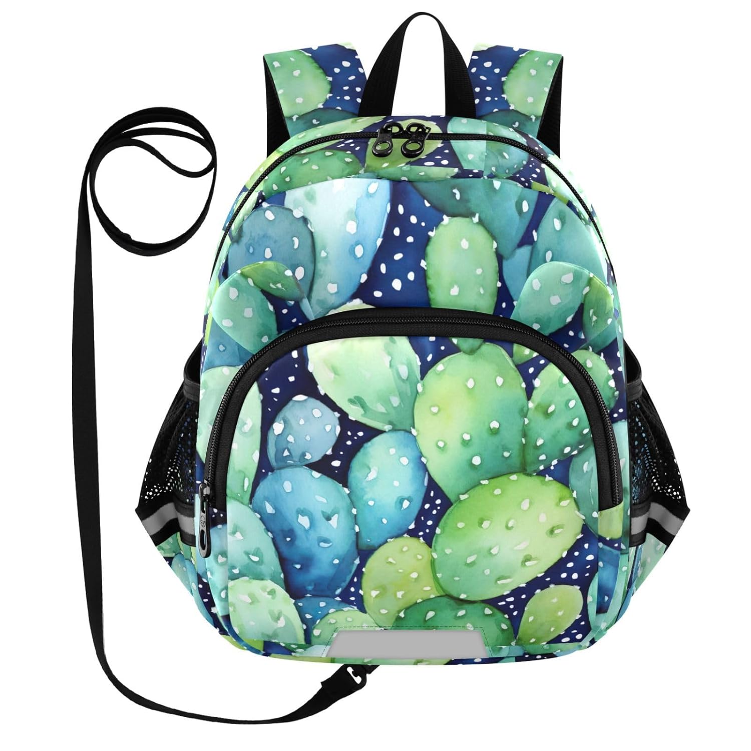 Cactus Green Toddler Harness Backpack for Boys Girls 3-6 Years Kids Backpack with Anti Lost Safety Leash Baby Travel Bag for Walking Travel Preschool
