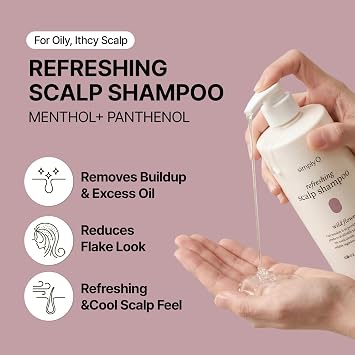 SimplyO Saç Derisi Ve Saç Bakımı Için Doğal Çözüm | Refreshing Scalp Shampoo Wild Flower, Kore'den Ithal