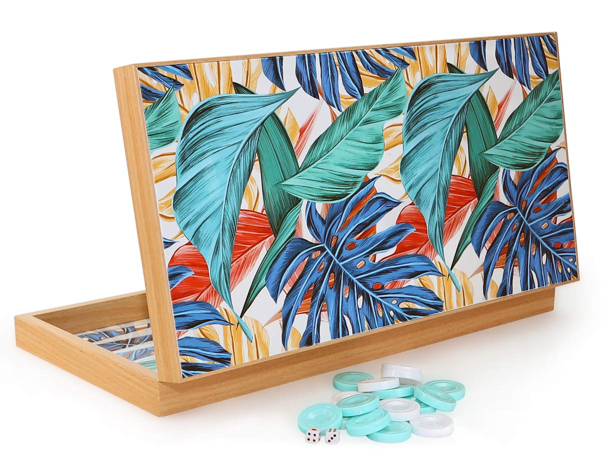 Tropical Luksusowa gra backgammon Tavla DAMA XXL gra towarzyska gra rodzinna