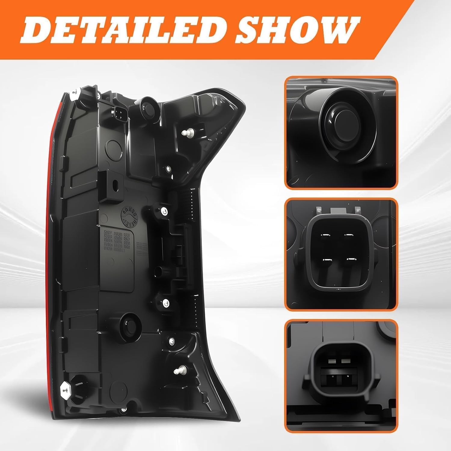 Tail Light Assembly With Tailgate Switch Compatible with 2024 2025 Tacoma Driver Side Taillight Rear Brake Lamp 81560-AK050 81560AK050 (Left)