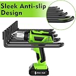 2 Pack Power Tool Organzier Wall Mount, Thicked Heavy Duty Drill Holder Wall Mount, Drill Organizer for Garage Pegboard Workshop Men Gifts For Dad Husband