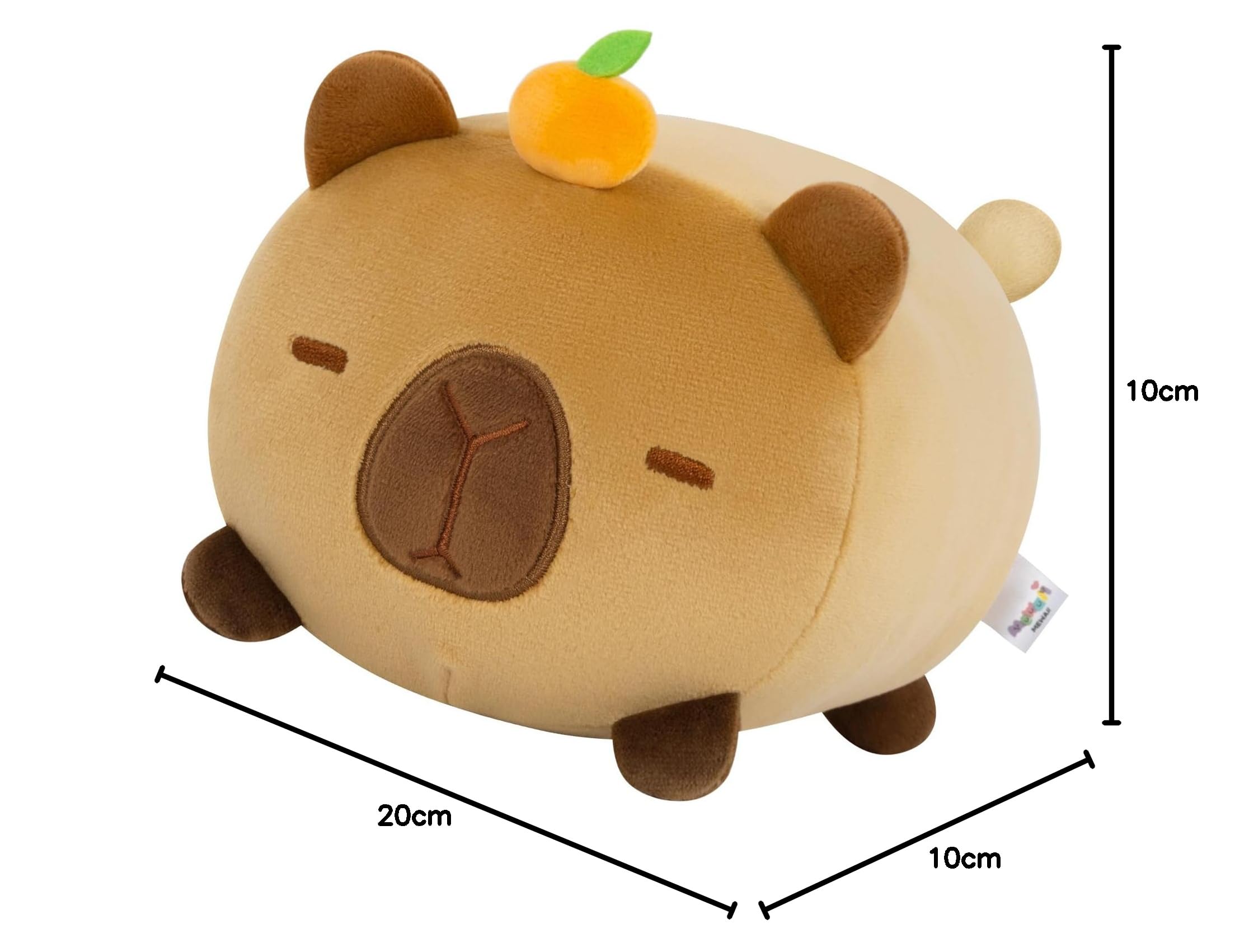 Capibara Peluche Capibara, Giocattolo Di Peluche Di Capibara | Peluche Giocattoli Capibara Peluche,Carriolet Di Peluche Di Snack, Di Peluche Bambola Di Carpincho Marrone