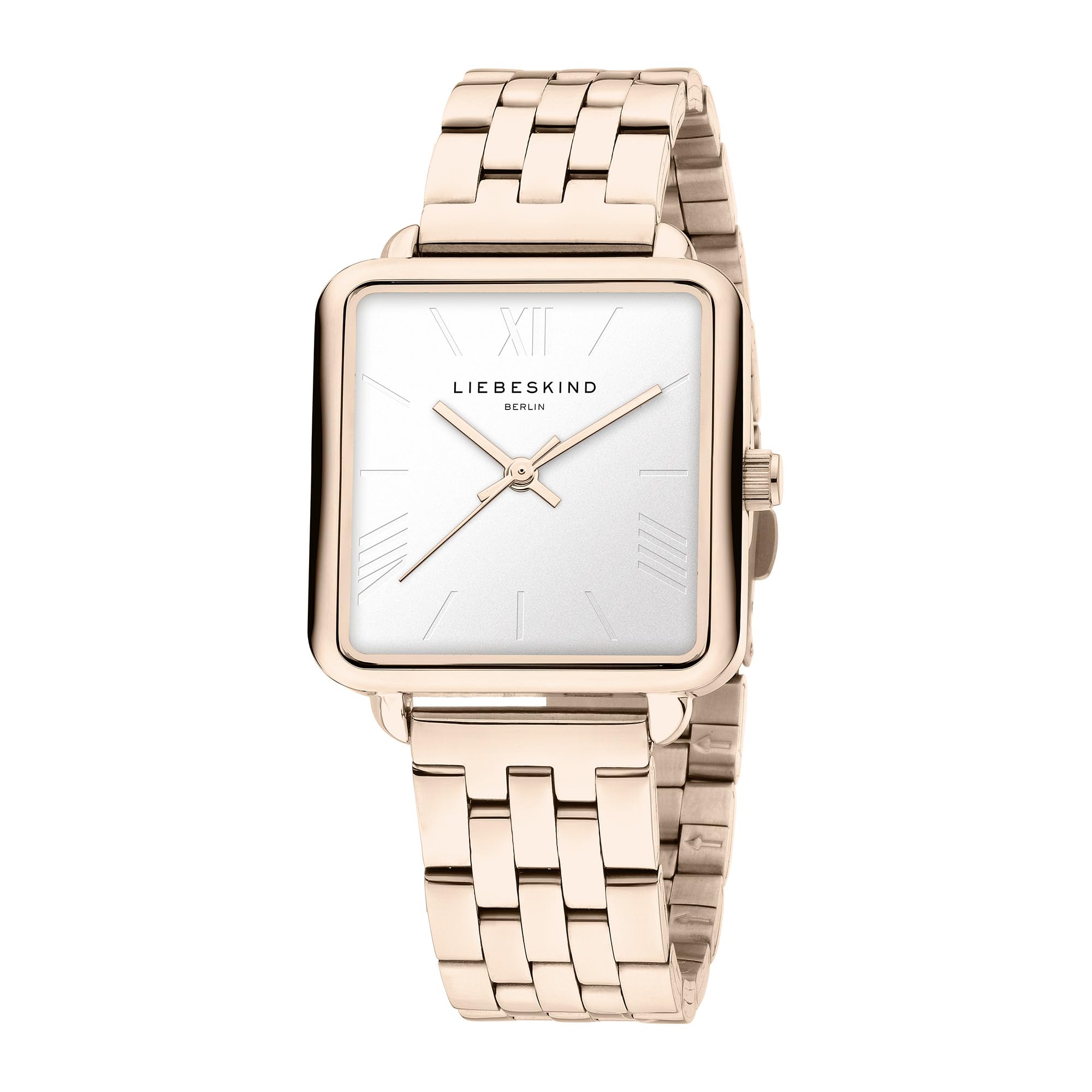 Liebeskind Berlin Damen Analog Quarz Armbanduhr mit Edelstahlarmband LT-0150-MQ