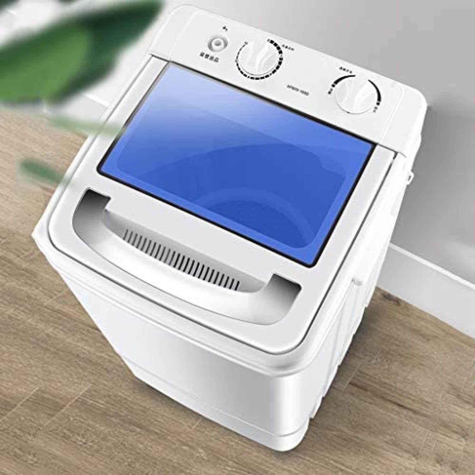 Mini-wasmachine met enkele cilinder, draagbare knopbediende kleine