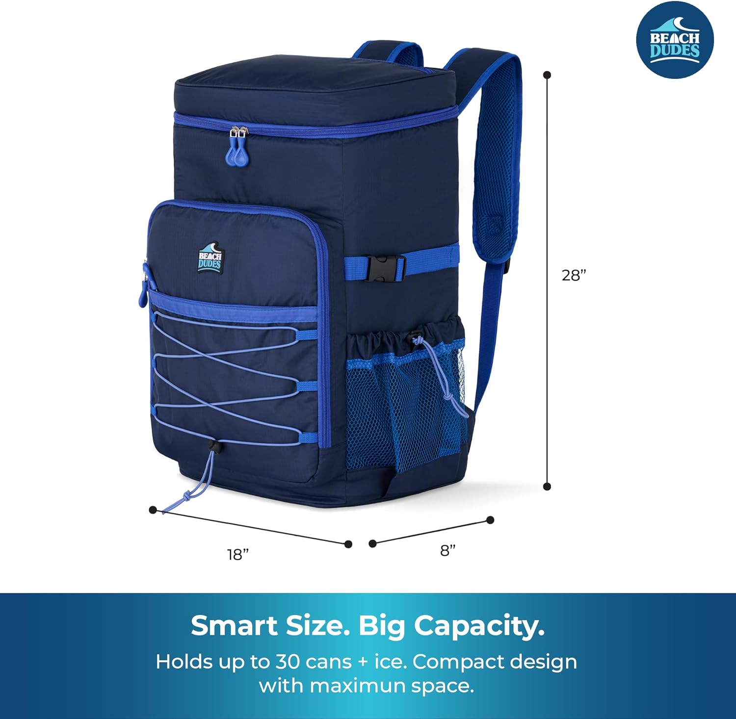 35-Can Cooler Backpack - 24 Hour Leakproof Soft Cooler | Heavy Duty, High-Performance Insulated Bag for Beach, Hiking, Camping, Travel