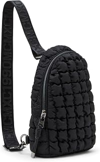 Bterrie Small Puffer Quilted Sling, Black