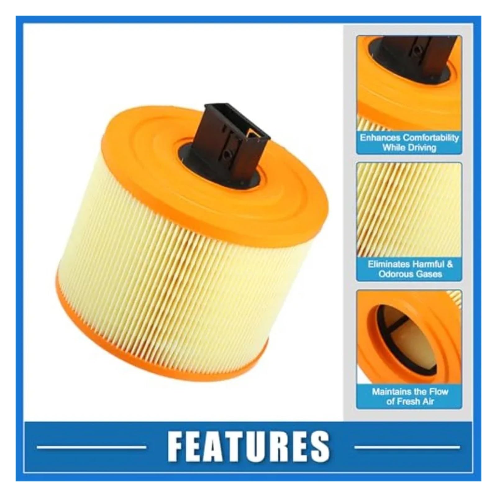 Filtro Aire Motocicleta 1 Filtro De Aire para B&MW E90 323i 325i 330i E84 X1 E87 125i 130i 1 Serie 3 OEM:13717536006 Limpiador para Admisión De Motocicleta