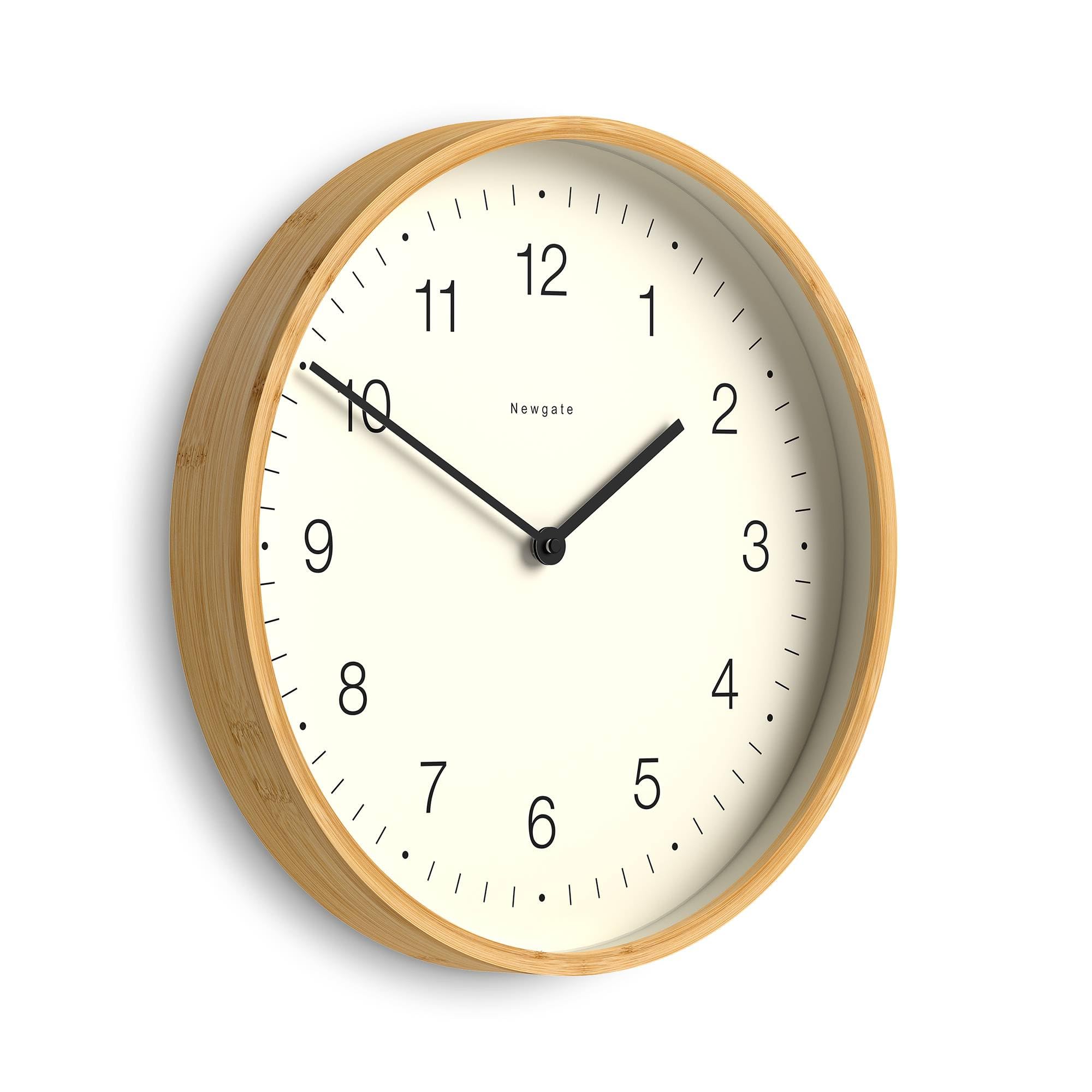 Amazon.com: NEWGATE® Mauritius wall Clock | Scandi Inspired Bamboo