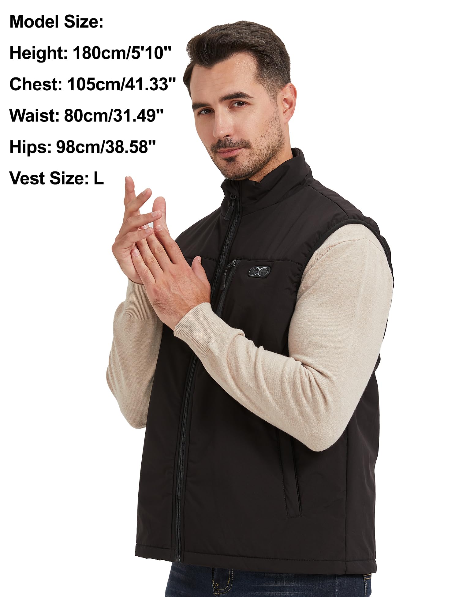 Techstuph Gilet Riscaldato Uomo con 3 Temperature Regolabili 11 Zone di Riscaldamento Gilet Riscaldato Donna Giacca Riscaldata Temperatura Massima 140 °F (senza batteria)