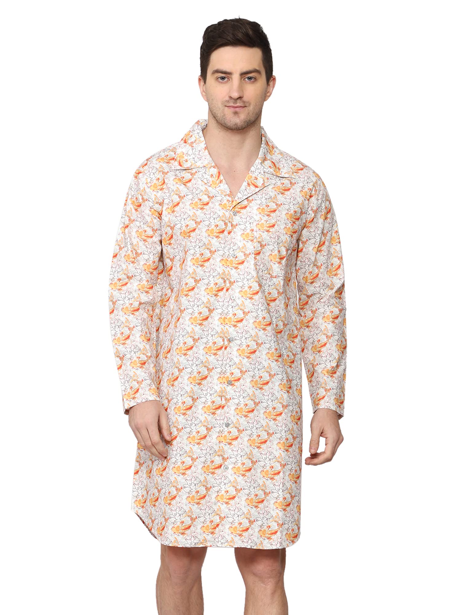 wear we met Men's Shirt Sleepwear, 100% Cotton, Hudson-picture-20