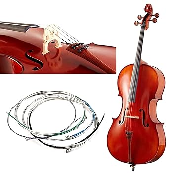 Amazon | Cello Strings 1 フルセット A-D-G-C スチール