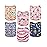 ALVABABY Baby Cloth Diaper 6 Pack with 12 Inserts One Size Cloth Diaper Covers Adjustable Washable Reusable for Baby Girls and Boys