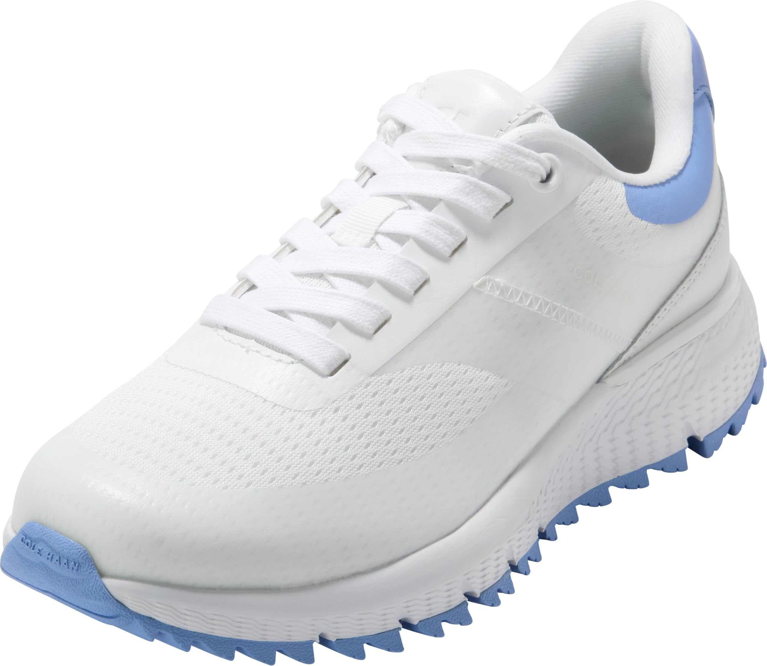 Cole Haan Women's Grand Crosscourt 20.4.7 Golf Sneaker, White/Hydrangea, 6.5-B UK