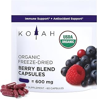 KOYAH - Organic Berry Blend Capsules – Antioxidants & Polyphenols - 600 ...