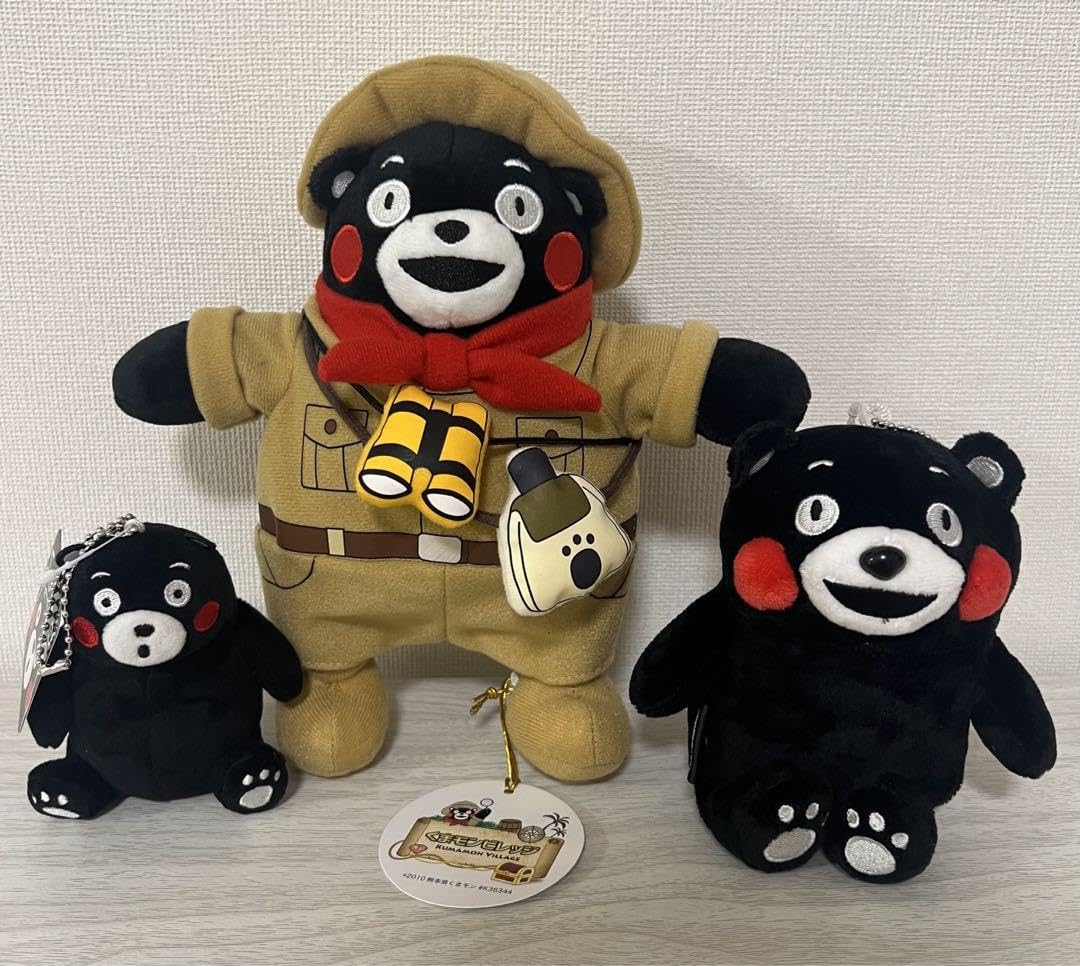 くまモン大、くまモン中ぬいぐるみ2体セット