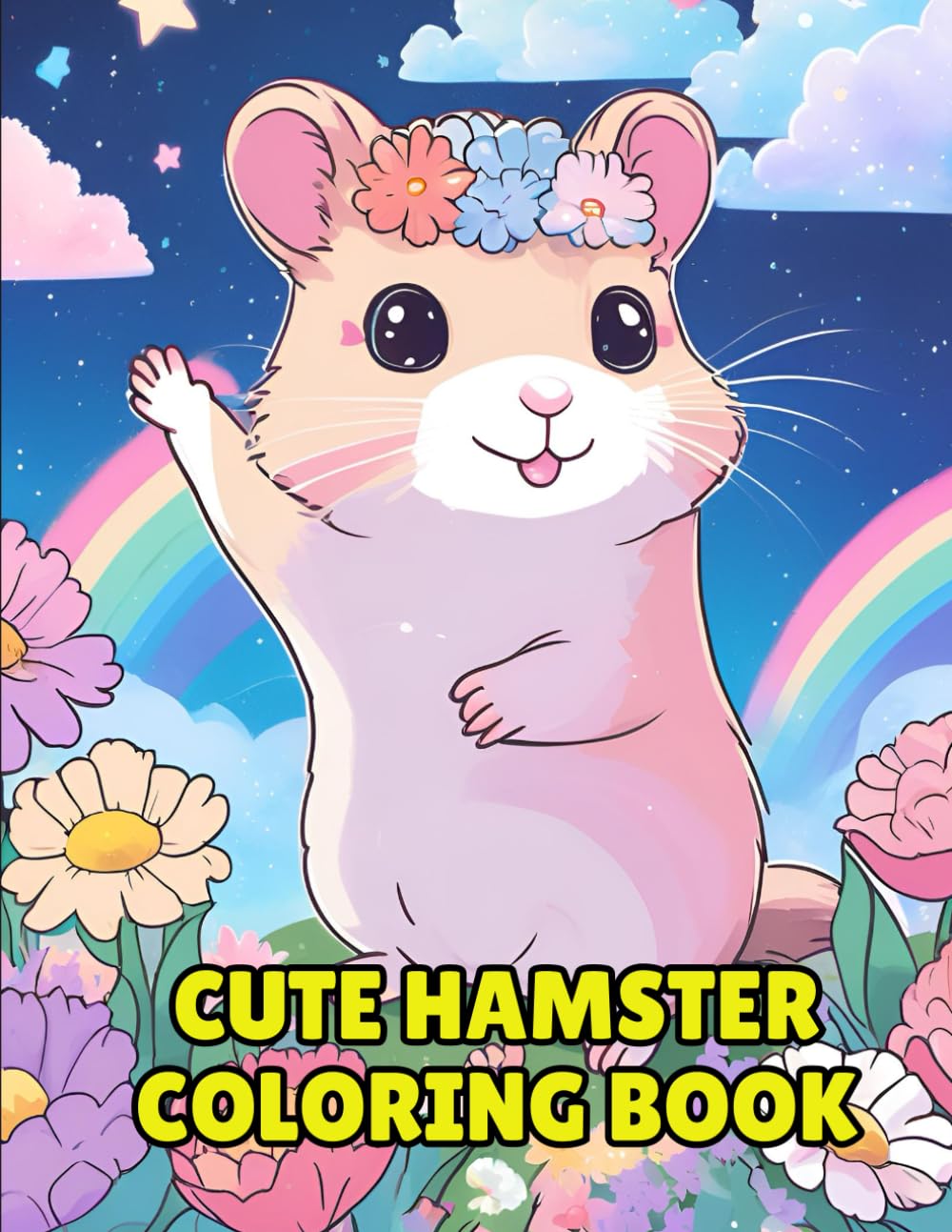 Cute Hamster Coloring Book: Adorable Hamsters Await! A Fun and Creative Coloring Book for Kids and Adults of All Ages